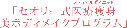 「セオリー式医療痩身 美ボディメイクプログラム」