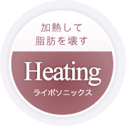 加熱して脂肪を壊すライポソニックス