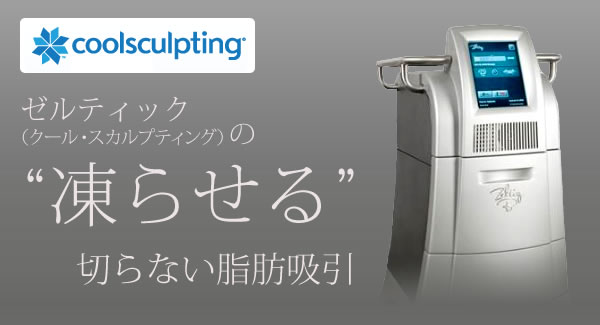 ゼルティック（クール・スカルプティング）の凍らせる切らない脂肪吸引